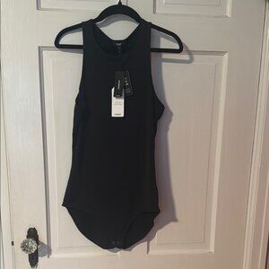Express NWT Body Contour Sleeveless Black Bodysuit Size Medium